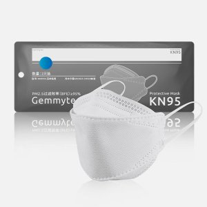KN95鱼形防护口罩-KN95塑料盒装10支